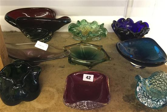 Qty studio glass bowls